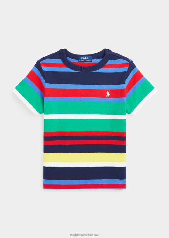 клинци Ralph Lauren пругаста мајица од памучног дреса V2V445798 Невпорт Нави Мулти