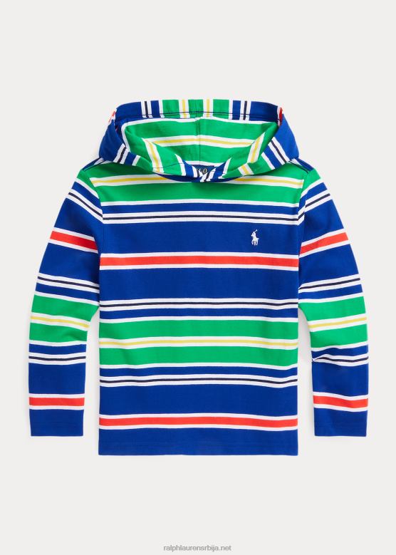 клинци Ralph Lauren мајица са капуљачом од пругастог памучног дреса V2V445805 баштина краљевска мулти