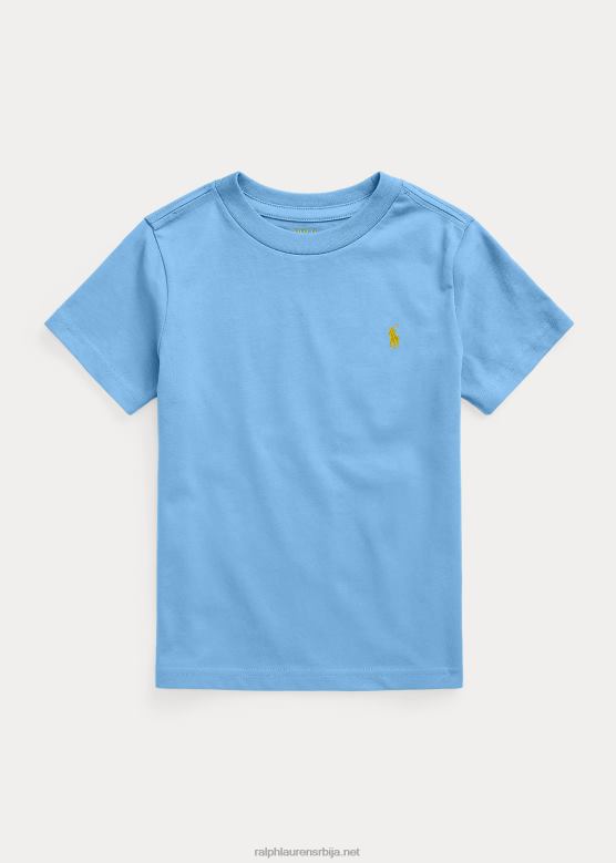 клинци Ralph Lauren мајица с округлим изрезом од памучног дреса V2V445896 лучко острво плаво