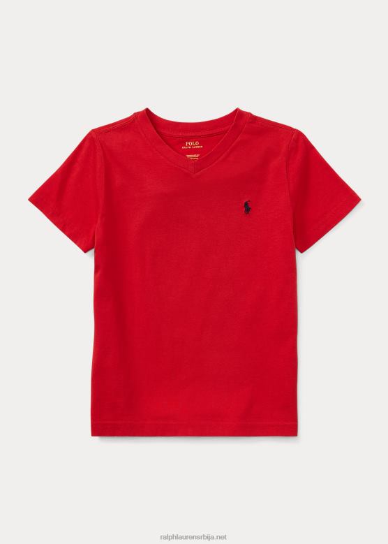 клинци Ralph Lauren Мајица од памучног дреса с в-изрезом V2V445902 рл 2000 ред