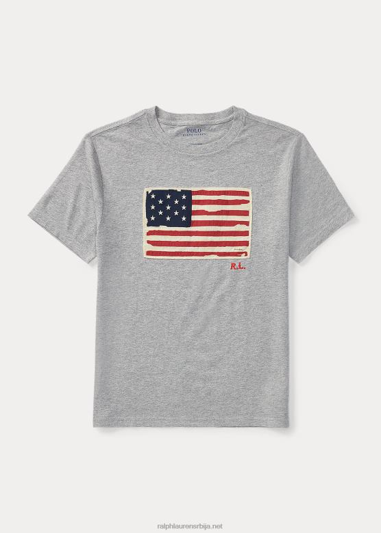 клинци Ralph Lauren флаг мајица од памучног дреса V2V445911 и преко вријеска