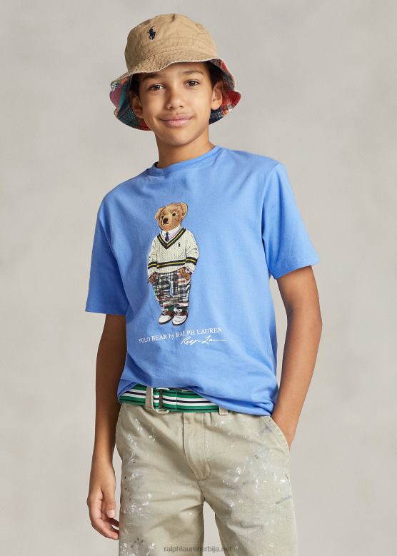 клинци Ralph Lauren мајица од памучног дреса поло медведа V2V445978 лучко острво плаво