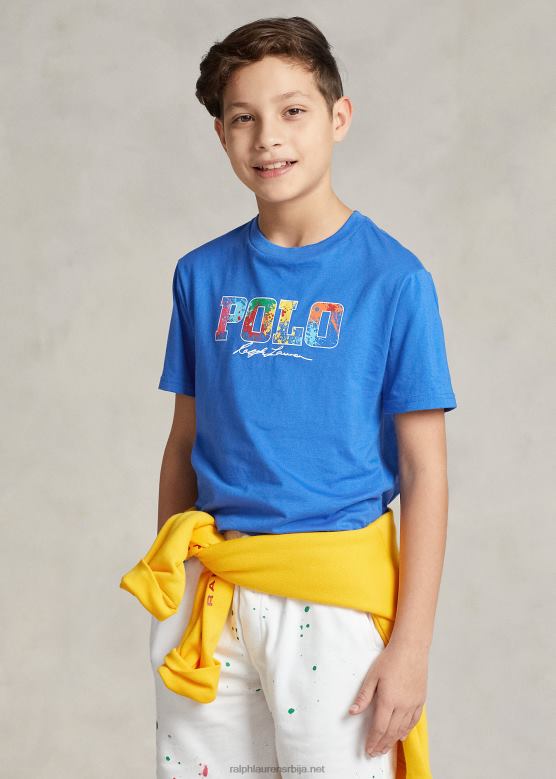 клинци Ralph Lauren мајица од памучног дреса са логотипом V2V445987 нова шареница