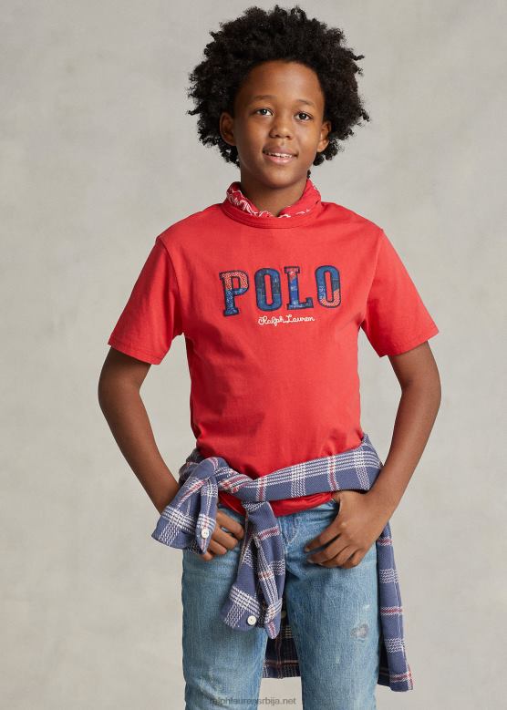 клинци Ralph Lauren мајица од памучног дреса са логотипом V2V446000 пост ред