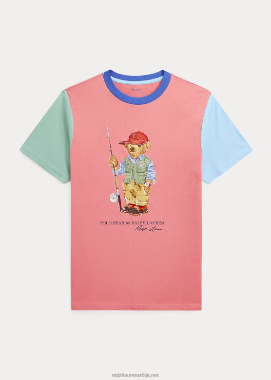 клинци Ralph Lauren памучна мајица поло беар у боји V2V446090 пустињска ружа мулти