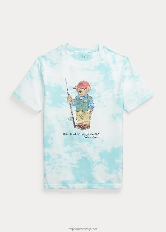 клинци Ralph Lauren памучна мајица са штампом поло медведа V2V446092 исланд акуа