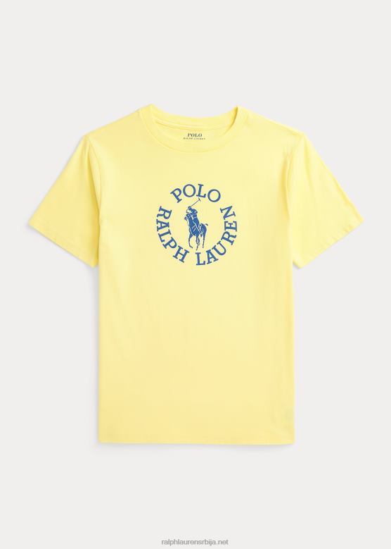 клинци Ralph Lauren Биг пони лого памучна мајица од џерсија V2V446093 бристол иеллов