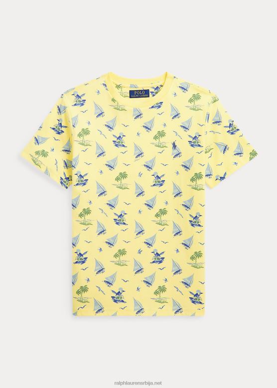 клинци Ralph Lauren мајица од памучног дреса поло медведа V2V446112 бристол иеллов