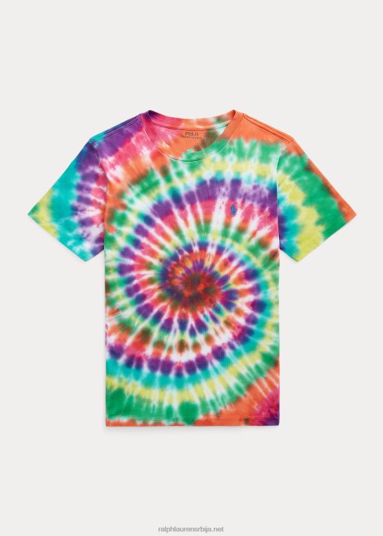 клинци Ralph Lauren Тие-дие мајица од памучног дреса V2V446128 боја за дугу кравату