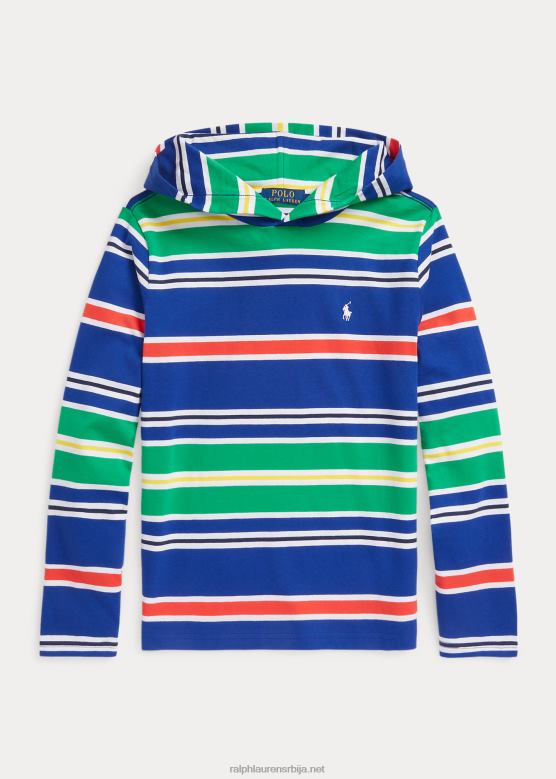 клинци Ralph Lauren мајица са капуљачом од пругастог памучног дреса V2V446176 баштина краљевска мулти