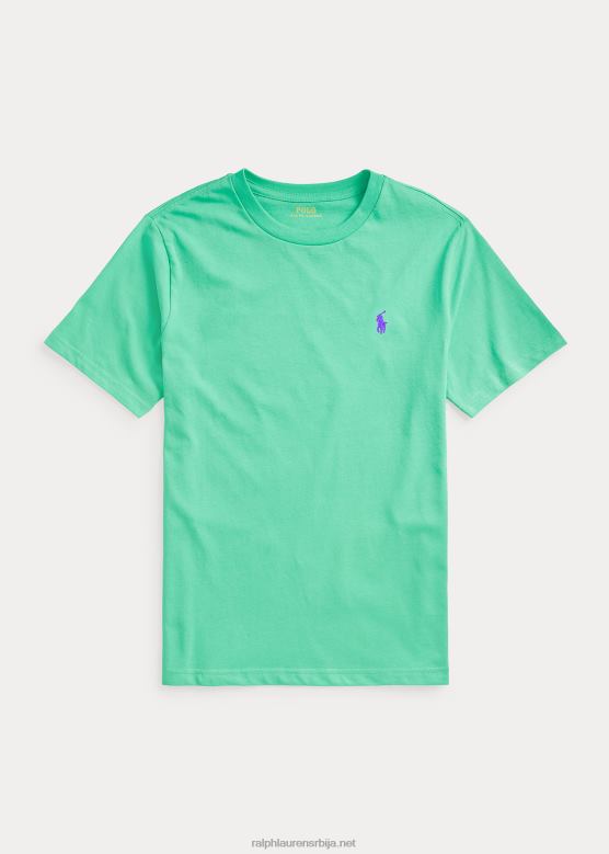 клинци Ralph Lauren мајица с округлим изрезом од памучног дреса V2V446274 залазак сунца зелен