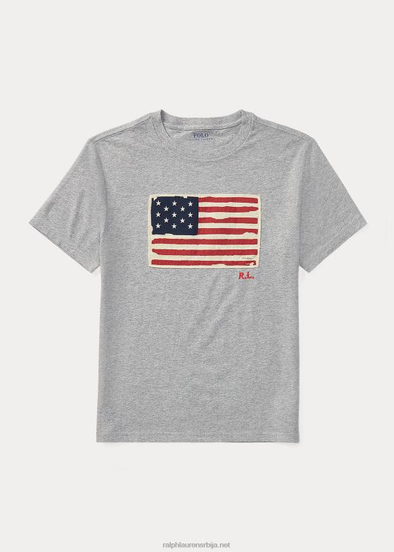 клинци Ralph Lauren флаг мајица од памучног дреса V2V446290 и преко вријеска