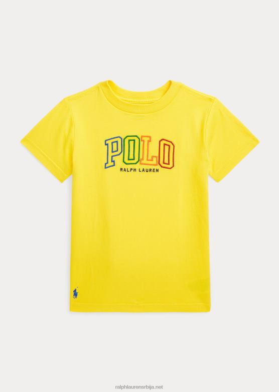 клинци Ralph Lauren мајица од памучног дреса са логотипом V2V446433 згњечити лимун