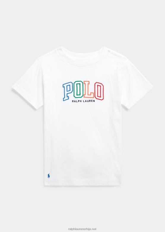 клинци Ralph Lauren мајица од памучног дреса са логотипом V2V446434 бео