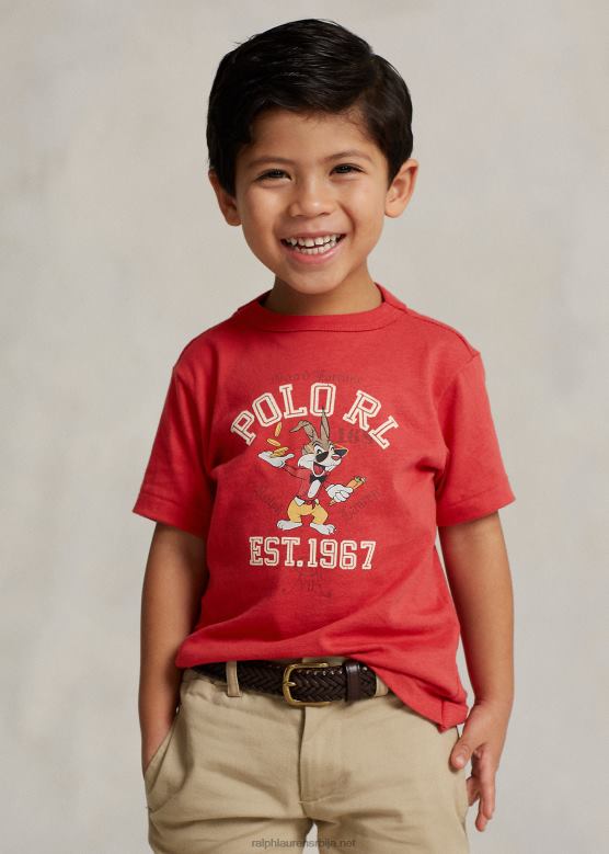 клинци Ralph Lauren Мајица од памучног дреса за лунарну Нову годину V2V446437 пост ред