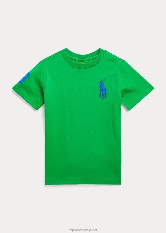 клинци Ralph Lauren биг пони мајица од памучног дреса V2V446448 стабљика/сафирна звезда