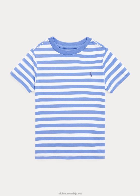 клинци Ralph Lauren пругаста мајица од памучног дреса V2V446456 лучко острво плаво/бело