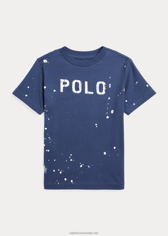 клинци Ralph Lauren мајица од памучног дреса са логотипом V2V446507 рустикална морнарица