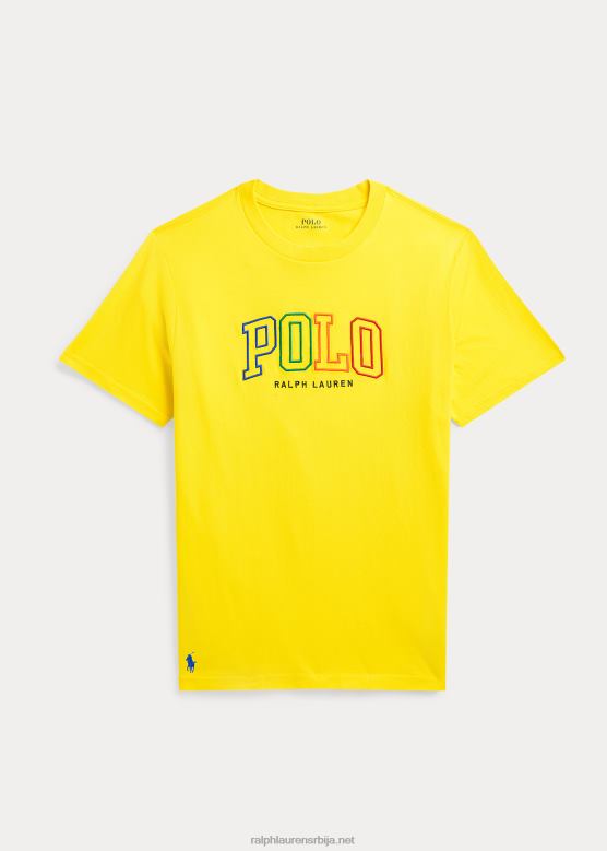 клинци Ralph Lauren мајица од памучног дреса са логотипом V2V446561 згњечити лимун