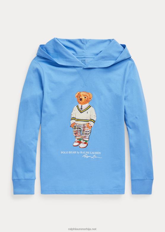 клинци Ralph Lauren мајица са капуљачом од памучног дреса поло медведа V2V446596 лучко острво плаво