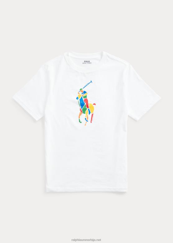 клинци Ralph Lauren биг пони мајица од памучног дреса V2V446624 бео