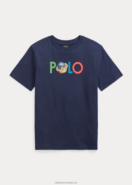 клинци Ralph Lauren мајица од памучног дреса са логотипом V2V446630 крстарење морнарице