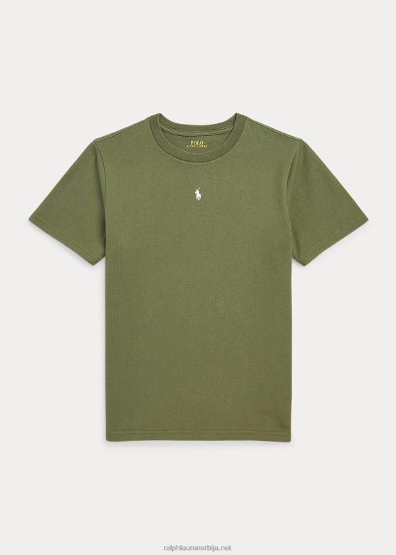 клинци Ralph Lauren мајица с округлим изрезом од памучног дреса V2V446656