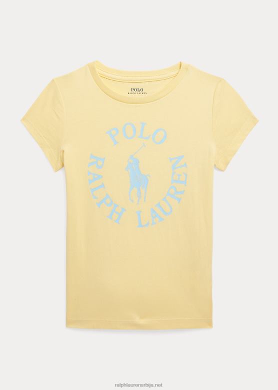 клинци Ralph Lauren Биг пони лого памучна мајица од џерсија V2V446799 вицкет иеллов