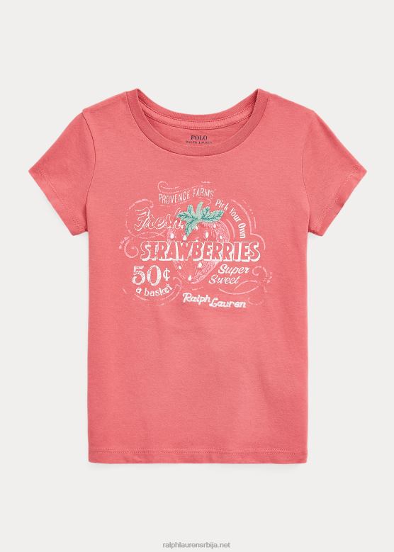 клинци Ralph Lauren мајица са графиком од памучног дреса V2V446820 адирондацк берри