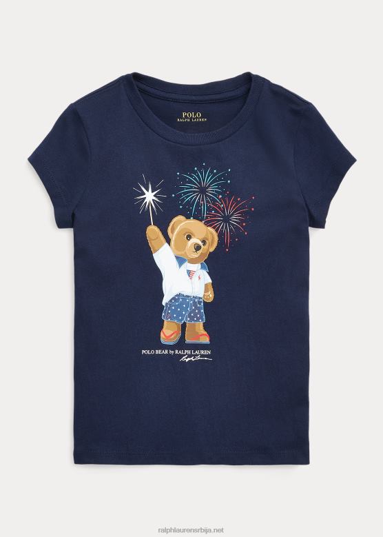 клинци Ralph Lauren мајица од памучног дреса поло медведа V2V446894 крстарење морнарице