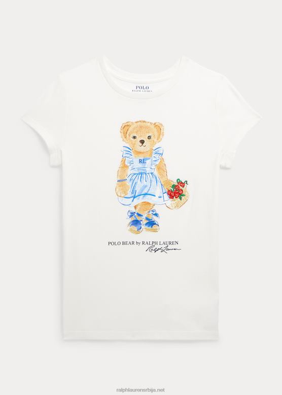 клинци Ralph Lauren мајица од памучног дреса поло медведа V2V447051 невис