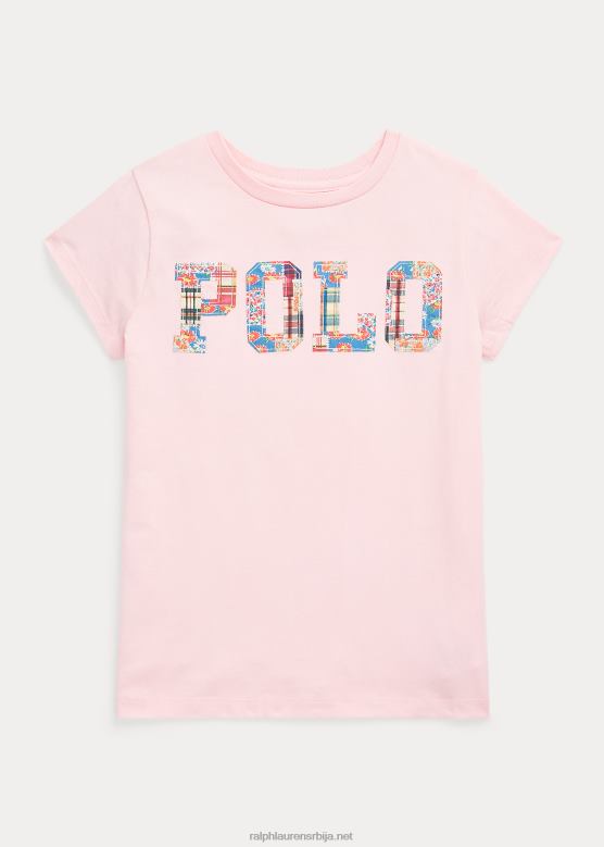 клинци Ralph Lauren мајица од памучног дреса са логотипом V2V447096 наговештај розе
