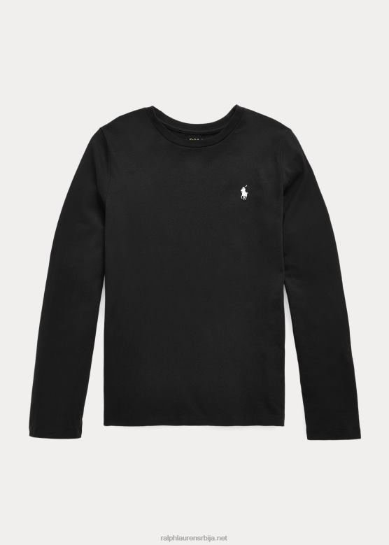 клинци Ralph Lauren мајица од памучног дреса V2V447215 црн