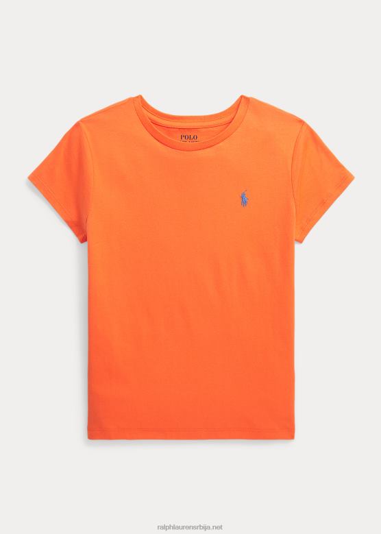 клинци Ralph Lauren мајица од памучног дреса V2V447219 мај наранџаста