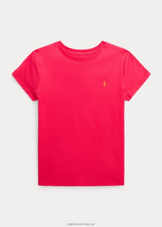 клинци Ralph Lauren мајица од памучног дреса V2V447225 живописно розе