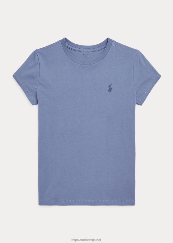 клинци Ralph Lauren мајица од памучног дреса V2V447228 капри плава