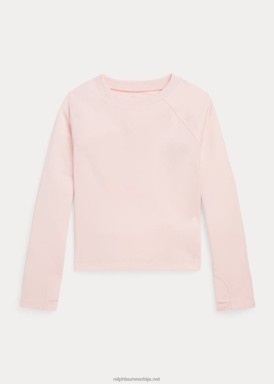 клинци Ralph Lauren мајица дугих рукава од растезљивог дреса V2V447452 багрем розе