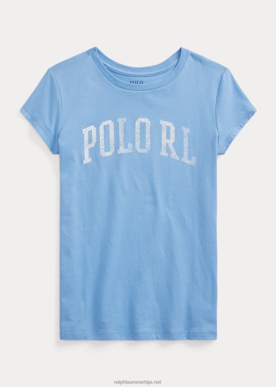 клинци Ralph Lauren мајица од памучног дреса са логотипом V2V447528 лучко острво плаво