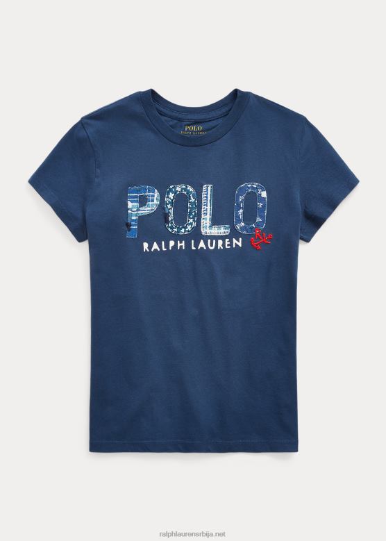 клинци Ralph Lauren мајица од памучног дреса са логотипом V2V447568 рустикална морнарица