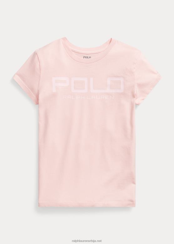 клинци Ralph Lauren мајица од памучног дреса са логотипом V2V447571 ружичасти песак