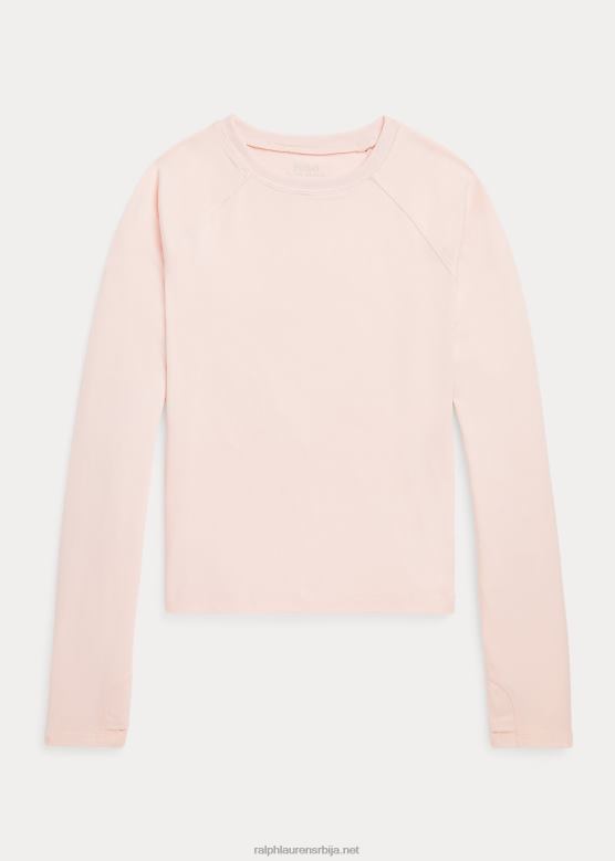клинци Ralph Lauren мајица дугих рукава од растезљивог дреса V2V447618 багрем розе