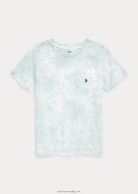 клинци Ralph Lauren мајица са џеповима од опраног памучног дреса V2V449759 избледела мента