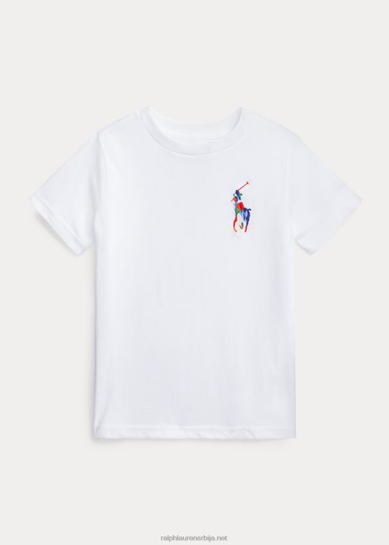 клинци Ralph Lauren биг пони мајица од памучног дреса V2V449782 бео