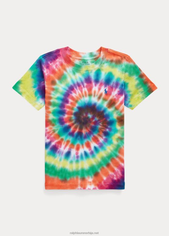 клинци Ralph Lauren Тие-дие мајица од памучног дреса V2V449787 боја за дугу кравату