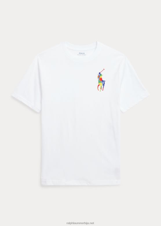 клинци Ralph Lauren биг пони мајица од памучног дреса V2V449815 бео