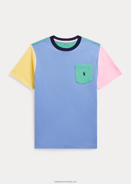 клинци Ralph Lauren памучна мајица са џеповима у боји V2V449852 лучко острво плаво мулти