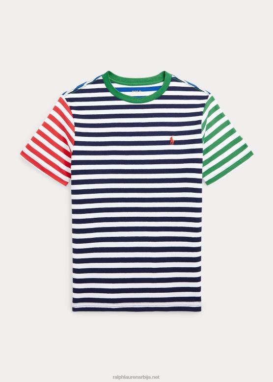 клинци Ralph Lauren пругаста мајица од памучног дреса V2V449862 рафинирани морнарички мулти