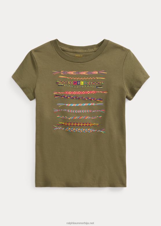 клинци Ralph Lauren мајица са графиком од памучног дреса V2V449945 тамна жалфија