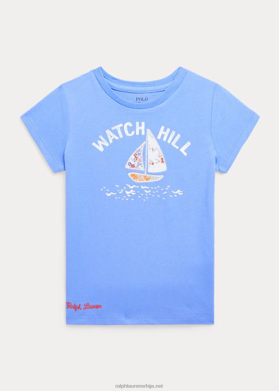 клинци Ralph Lauren мајица од памучног дреса за једрилицу V2V449975 лучко острво плаво