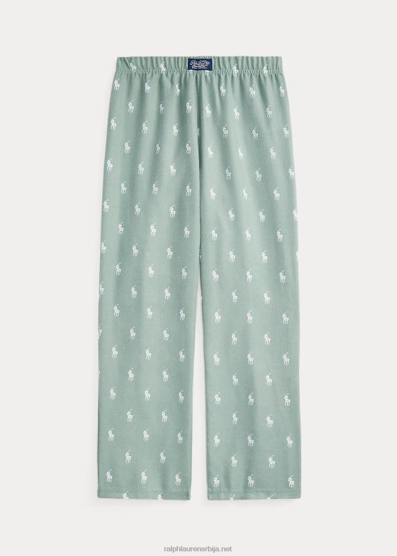 клинци Ralph Lauren поло пони панталоне за спавање од кепера V2V446392 избледела мента